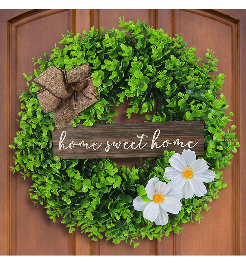 Christmas,Friendship Gifts,Thank You,Front Door Decoration Christmas Wall Decor Wreath - Decoration Gifts